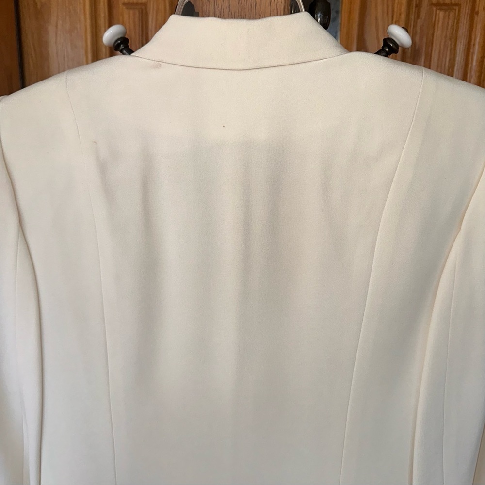 LIZ CLAIBORNE COLLECTION 2-piece garment jacket blazer skirt 100% silk size 4 - Picture 15 of 16